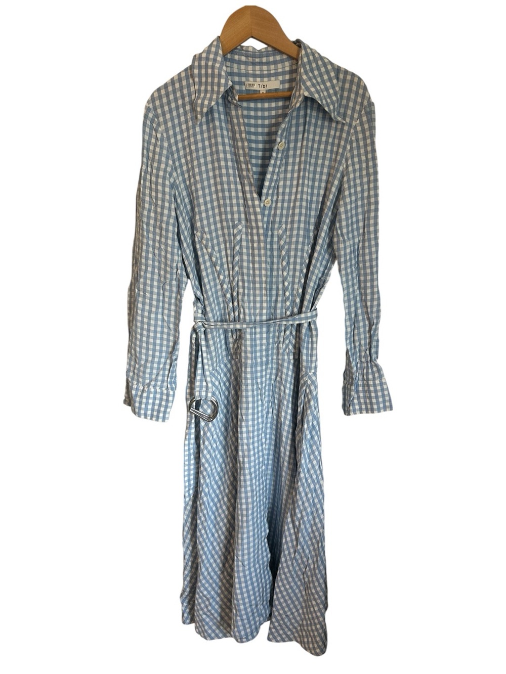 Tibi Women's Blue Gingham
Shirtdress - Picture 2 of 12